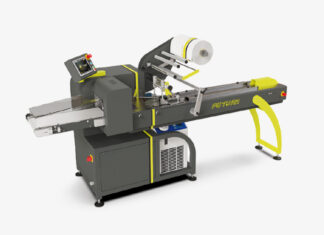 Foliowanie produktów na linii produkcyjnej Maszyna flow pack